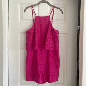 LILY PULITZER CAIA LACE ROMPER SIZE 6